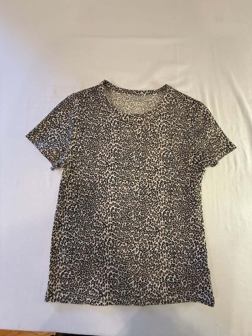 American Eagle Outfitters Leopard Print Ribbed Tee